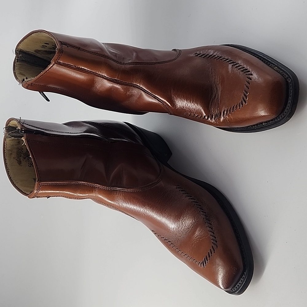 Vintage 70’s Wrangler Ankle Western/Chelsea Boots Brown Wrangler Mens